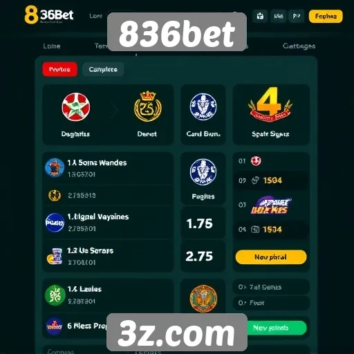 Novidades na interface do usuário do 836bet