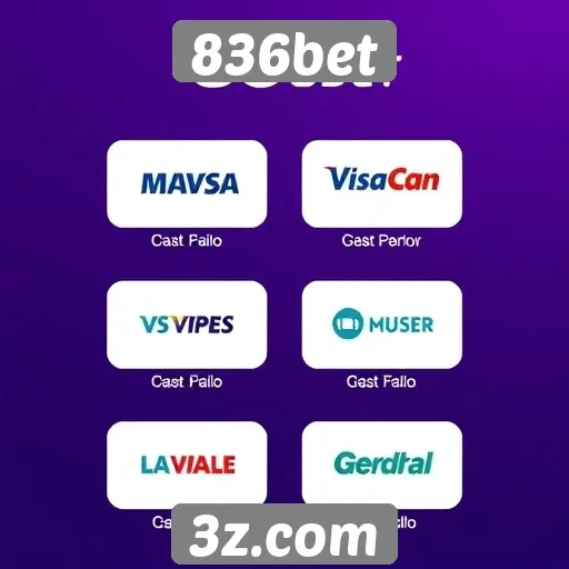 Métodos de pagamento aceitos na plataforma 836bet