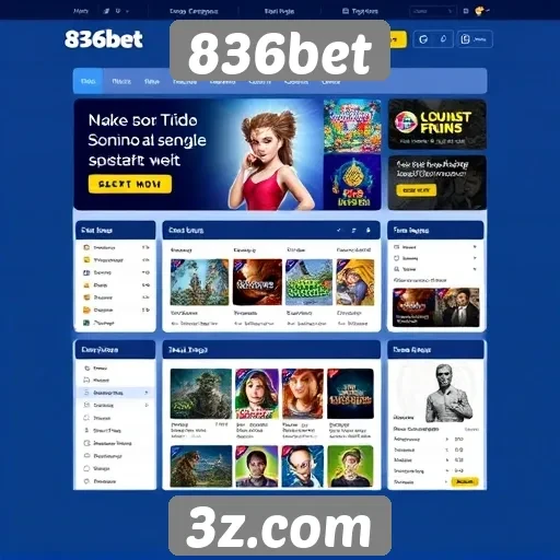 Explorando a interface do usuário do site 836bet